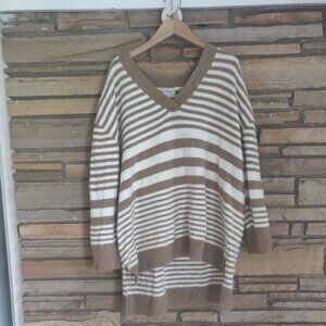 Striped oversized sweater